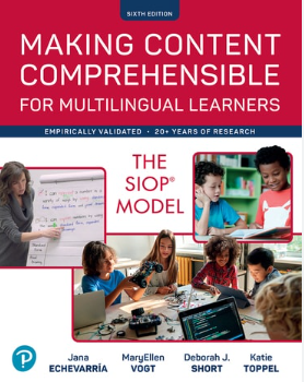 Image of the cover of book, "Making Content Comprehensible for Multilingual Learners"